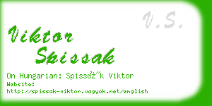 viktor spissak business card